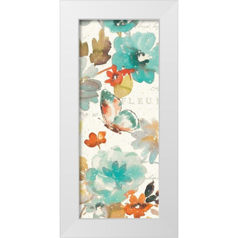 Natures Palette Panel I White Modern Wood Framed Art Print by Pela