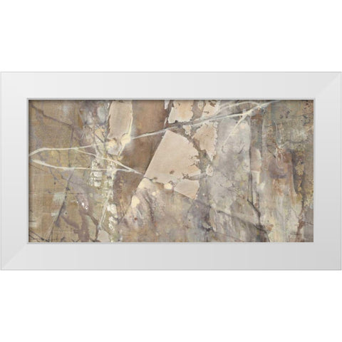 Silver II Crop White Modern Wood Framed Art Print by Hristova, Albena