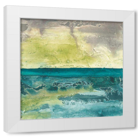 Beyond the Horizon I White Modern Wood Framed Art Print by Paschke, Chris