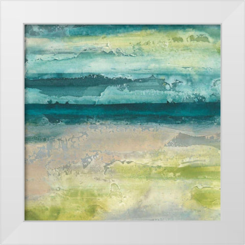 Beyond the Horizon II White Modern Wood Framed Art Print by Paschke, Chris