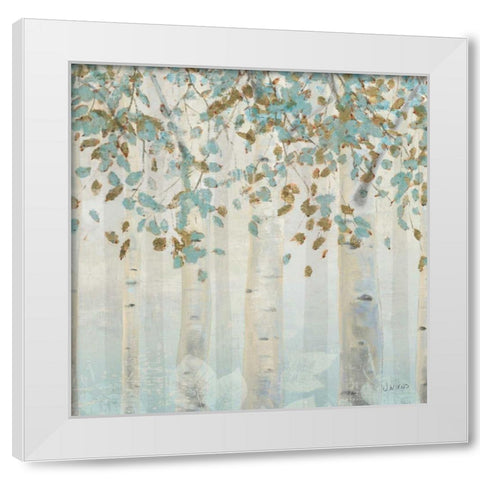 Dream Forest Square I White Modern Wood Framed Art Print by Wiens, James