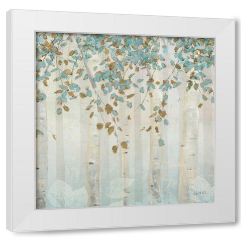 Dream Forest Square II White Modern Wood Framed Art Print by Wiens, James