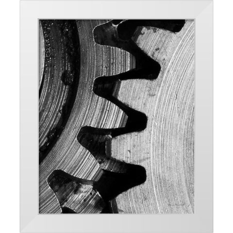 Interlocked III White Modern Wood Framed Art Print by Marshall, Laura