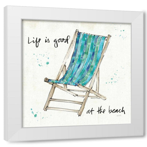 Beach Divas VII White Modern Wood Framed Art Print by Tavoletti, Anne