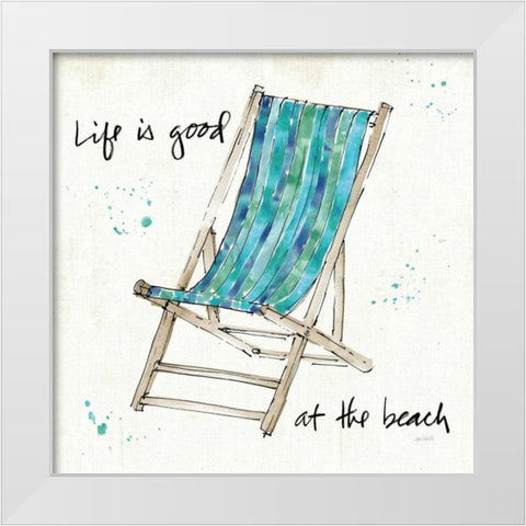 Beach Divas VII White Modern Wood Framed Art Print by Tavoletti, Anne