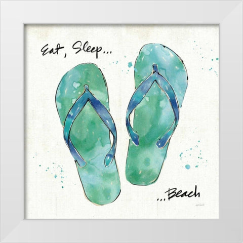 Beach Divas VIII White Modern Wood Framed Art Print by Tavoletti, Anne