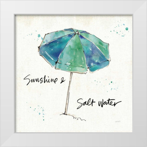 Beach Divas IX White Modern Wood Framed Art Print by Tavoletti, Anne