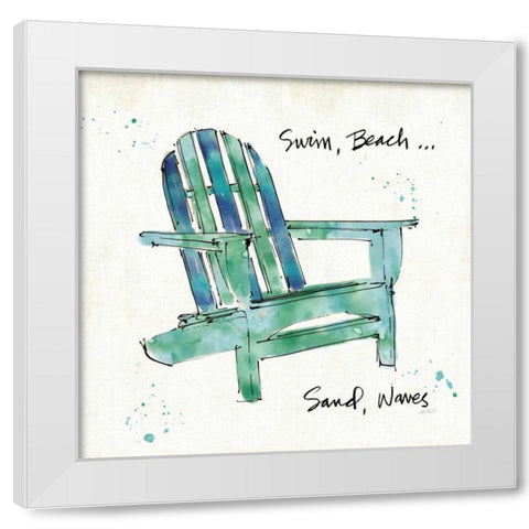 Beach Divas X White Modern Wood Framed Art Print by Tavoletti, Anne