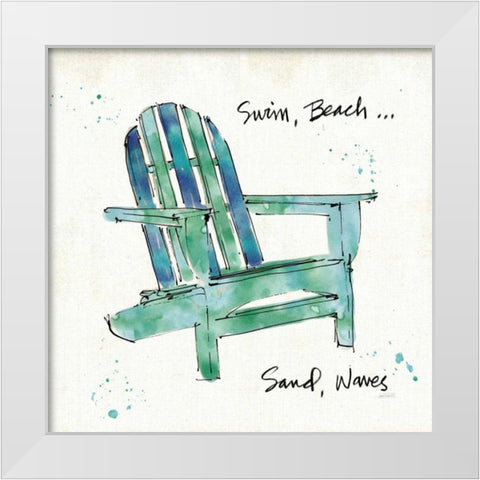 Beach Divas X White Modern Wood Framed Art Print by Tavoletti, Anne