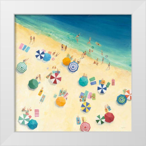 Summer Fun White Modern Wood Framed Art Print by Tillmon, Avery