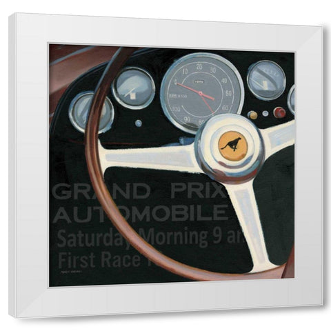 RPM I with Words White Modern Wood Framed Art Print by Fabiano, Marco