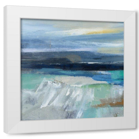 Wave Crop I White Modern Wood Framed Art Print by Vassileva, Silvia