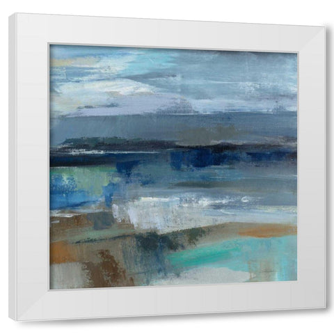 Wave Crop II White Modern Wood Framed Art Print by Vassileva, Silvia