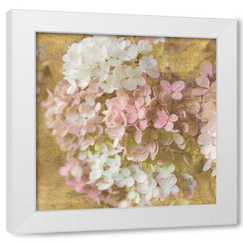 Gilded Hydrangea II White Modern Wood Framed Art Print by Schlabach, Sue