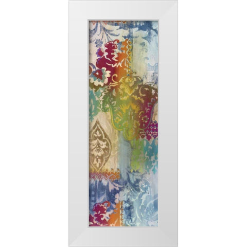 Persian Nights Panel II White Modern Wood Framed Art Print by Wild Apple Portfolio