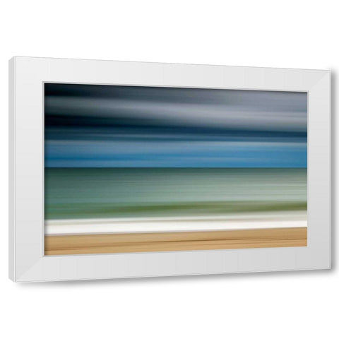 Ocean Storm White Modern Wood Framed Art Print by Gendreau, Katherine