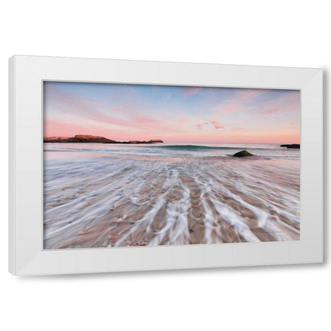 Evening Glow White Modern Wood Framed Art Print by Gendreau, Katherine