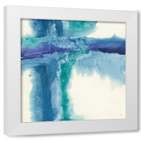 Jewel Tones I White Modern Wood Framed Art Print by Paschke, Chris