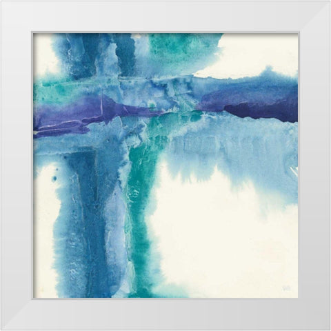 Jewel Tones I White Modern Wood Framed Art Print by Paschke, Chris