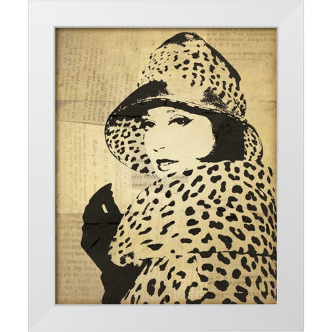 Fashion News II White Modern Wood Framed Art Print by Wild Apple Portfolio