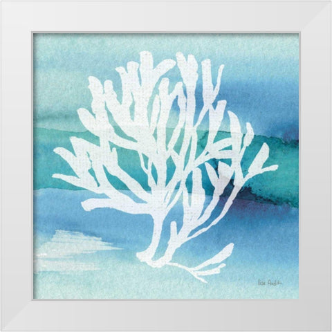 Sea Life Coral I White Modern Wood Framed Art Print by Audit, Lisa