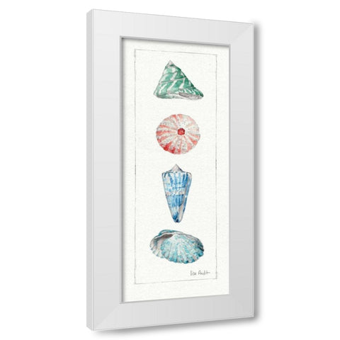 Sea Finds III White Modern Wood Framed Art Print by Audit, Lisa
