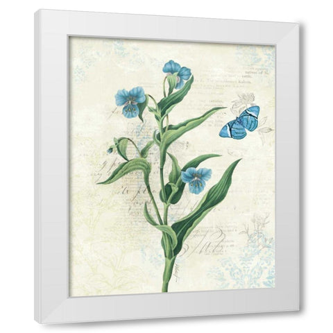 Booked Blue I White Modern Wood Framed Art Print by Pertiet, Katie