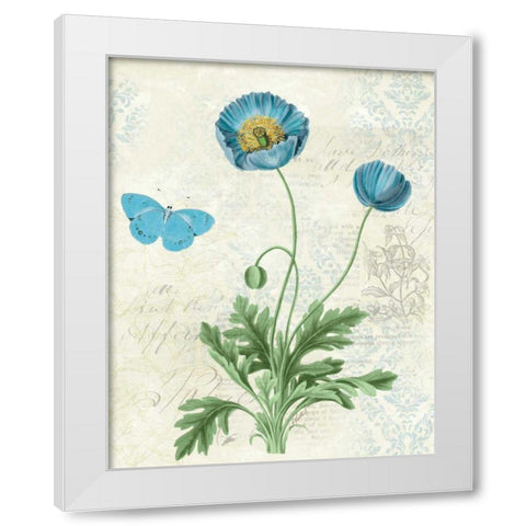 Booked Blue IV White Modern Wood Framed Art Print by Pertiet, Katie