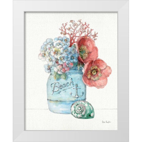 Sea Finds I White Modern Wood Framed Art Print by Audit, Lisa