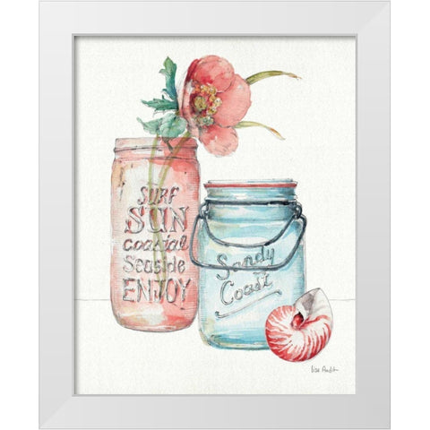 Sea Finds II White Modern Wood Framed Art Print by Audit, Lisa