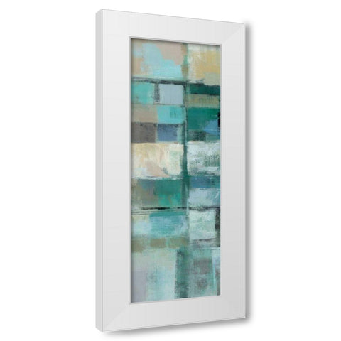 Island Hues Panel II White Modern Wood Framed Art Print by Vassileva, Silvia