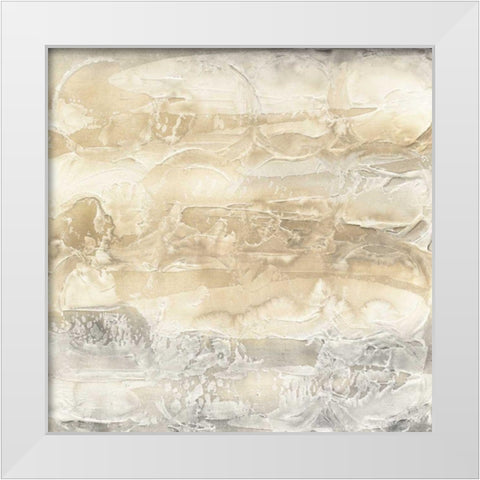 Circular Horizon I White Modern Wood Framed Art Print by Paschke, Chris