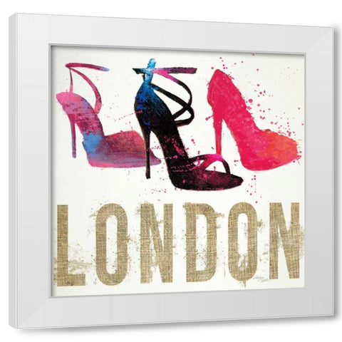 Moda Splash I Light White Modern Wood Framed Art Print by Wellington Studio