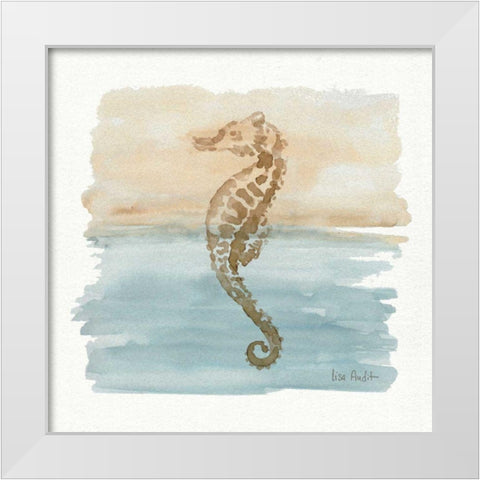 Sand and Sea IV White Modern Wood Framed Art Print by Audit, Lisa