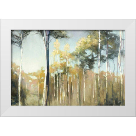 Aspen Reverie White Modern Wood Framed Art Print by Purinton, Julia