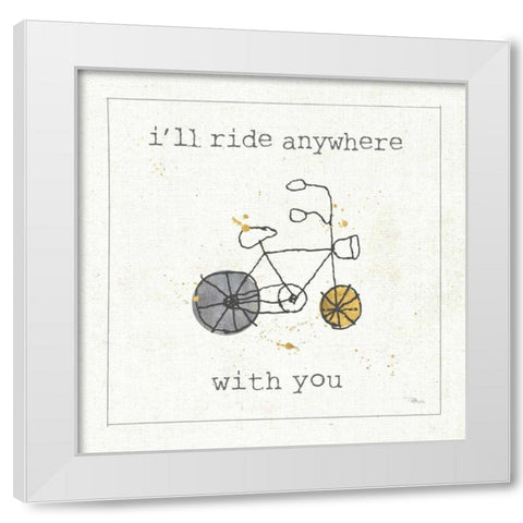 Love Notes II White Modern Wood Framed Art Print by Pela Studio
