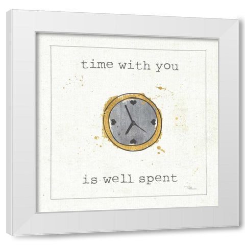 Love Notes X White Modern Wood Framed Art Print by Pela Studio