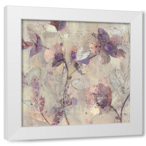 Silver Delight I White Modern Wood Framed Art Print by Hristova, Albena