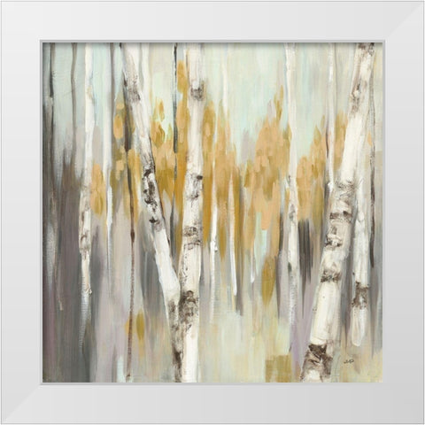 Silver Birch I White Modern Wood Framed Art Print by Purinton, Julia