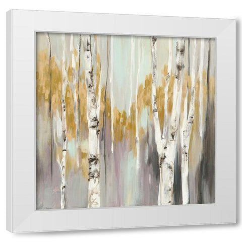 Silver Birch II White Modern Wood Framed Art Print by Purinton, Julia