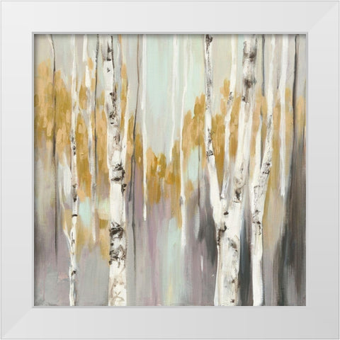 Silver Birch II White Modern Wood Framed Art Print by Purinton, Julia