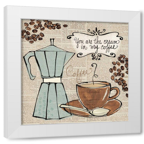 Fresh Roast I White Modern Wood Framed Art Print by Tavoletti, Anne