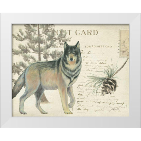 Northern Wild I White Modern Wood Framed Art Print by Wiens, James