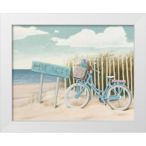 Beach Cruiser II Crop White Modern Wood Framed Art Print by Wiens, James