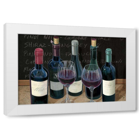 Wine Spirit I White Modern Wood Framed Art Print by Wiens, James