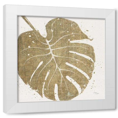 Old Leaves III White Modern Wood Framed Art Print by Studio, Wellington