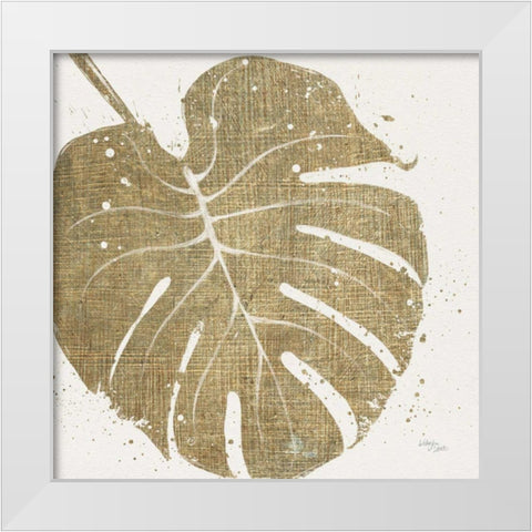 Old Leaves III White Modern Wood Framed Art Print by Studio, Wellington
