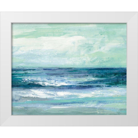 Tide White Modern Wood Framed Art Print by Vassileva, Silvia