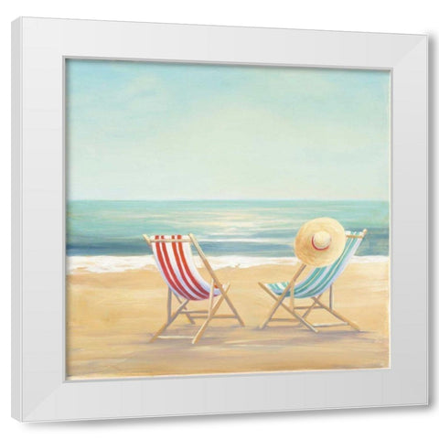 The Simple Life White Modern Wood Framed Art Print by Purinton, Julia