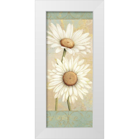 Beautiful Daisies I White Modern Wood Framed Art Print by Brissonnet, Daphne